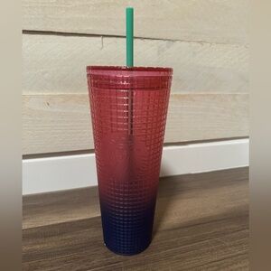 Starbucks cup with straw